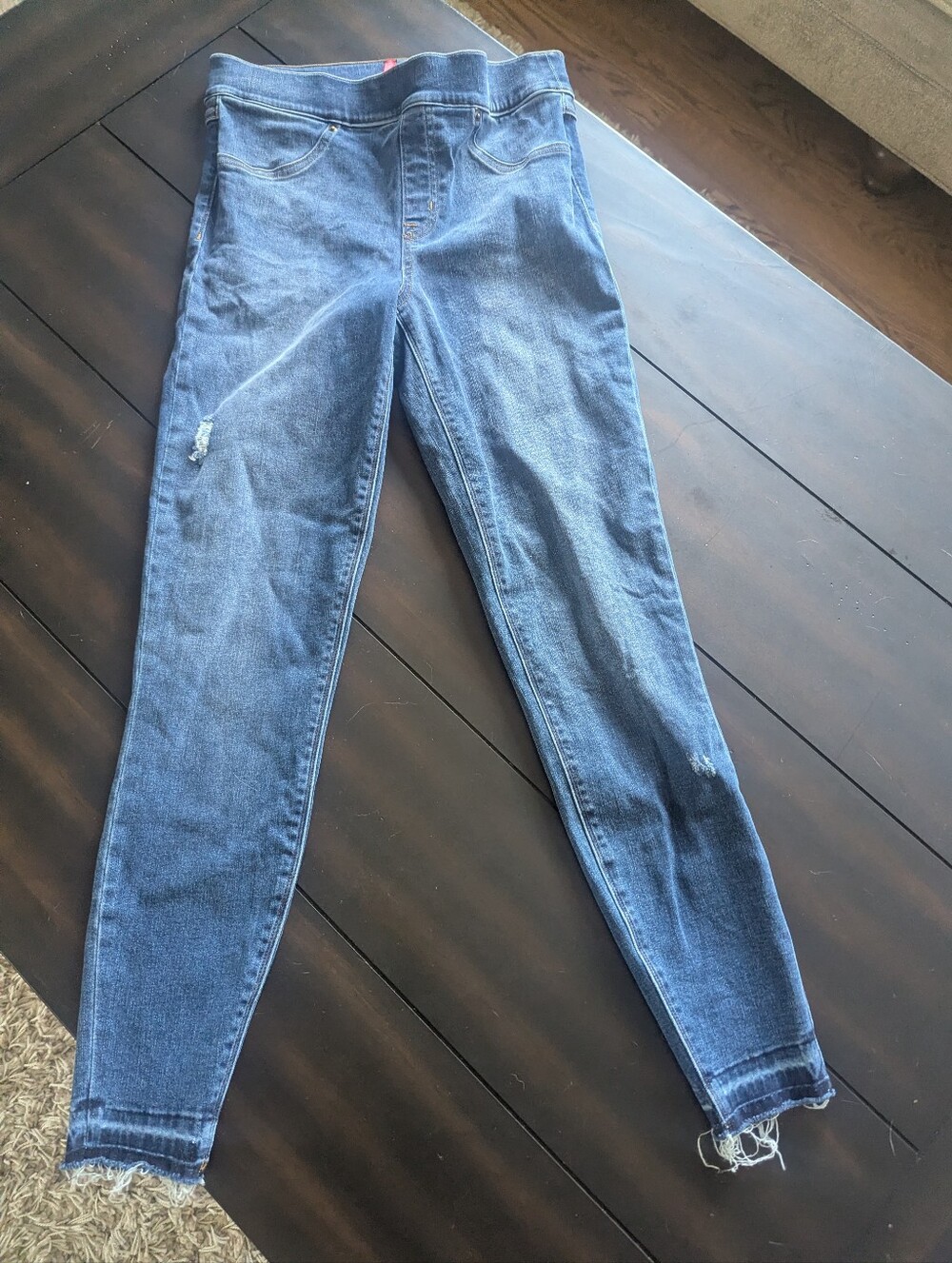 SPANX Dark Blue High-Rise Skinny Jeans Size Medium